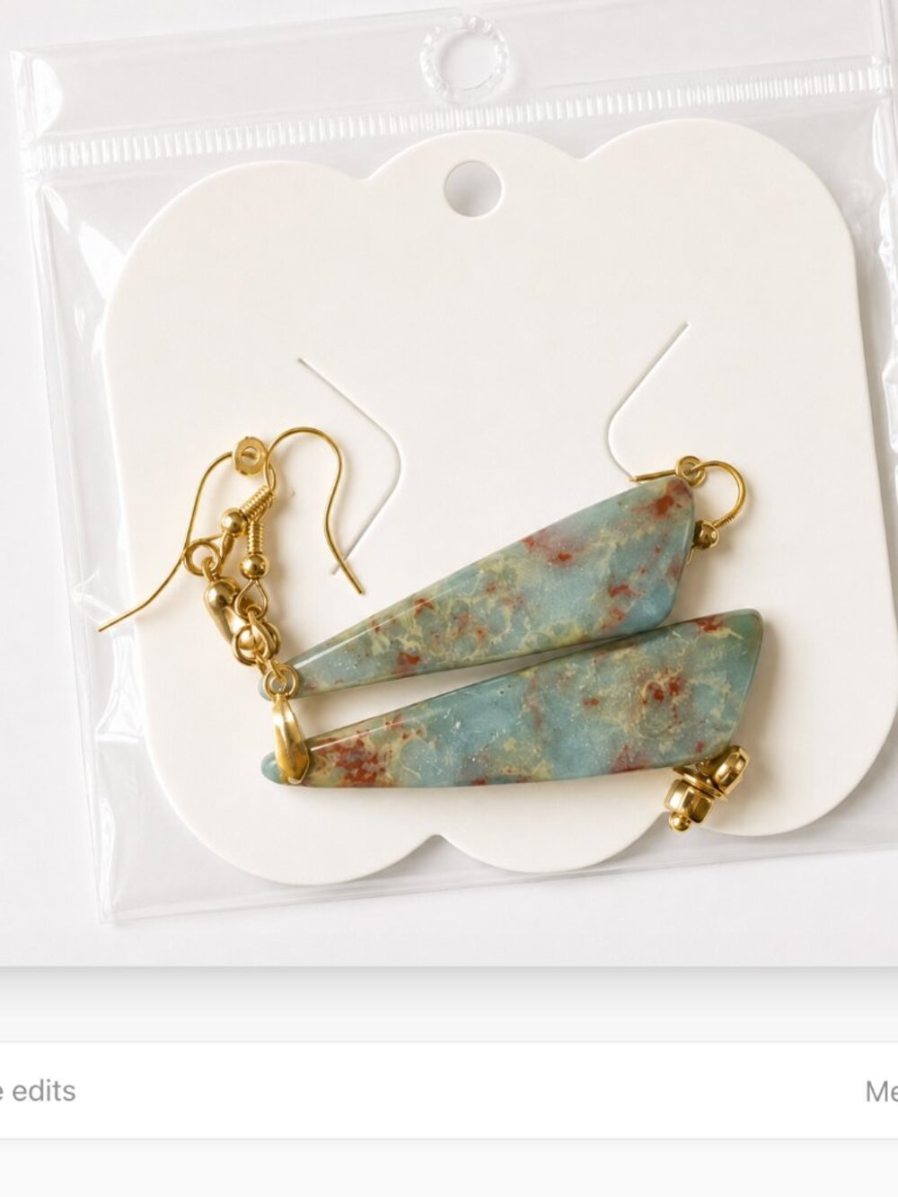 40. Boho Southwest Stone Look Dangle Earrings